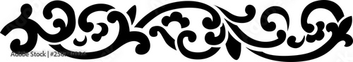Flower stencil ornament