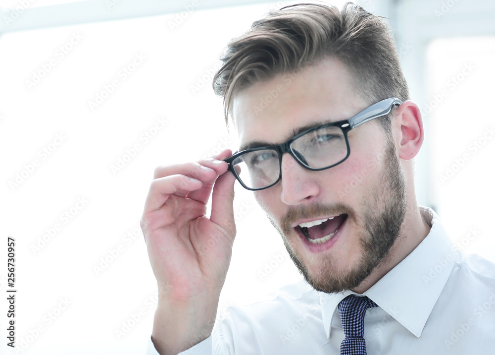 close up.portrait of a successful businessman