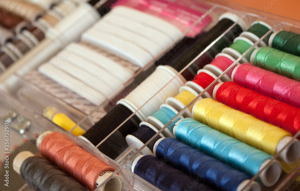 Collection Of Colorful Sewing Thread. Collection Of Colorful Sewing Thread.