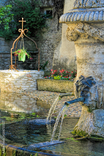 Ancient fountain in Provence
