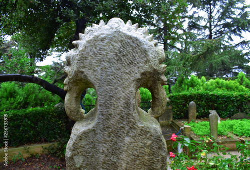 Istanbul, Beykoz - Yuşâ Tepesi (Hz. Yüşa - Yüşa Tepesi) old cemetery. islamic tombstones. Prophet Yusa  photo