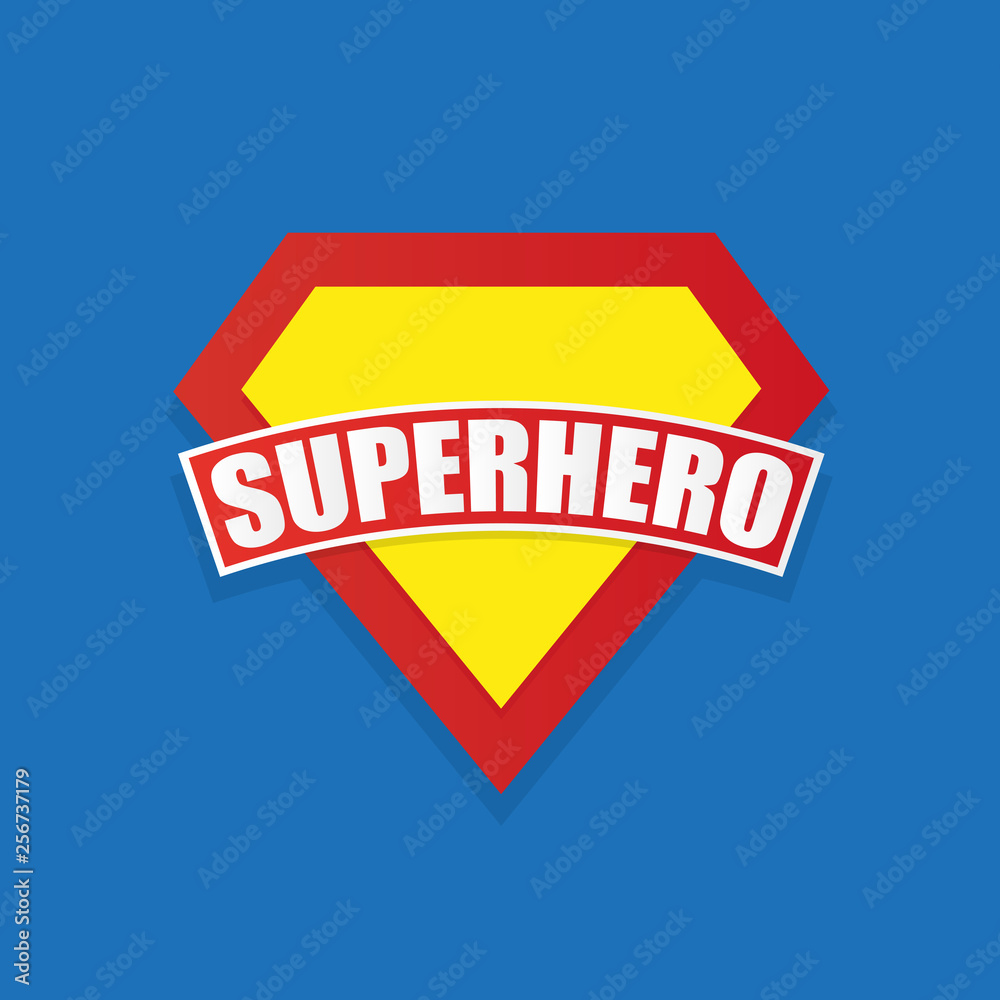 Super hero power graphics, vector - obrazy, fototapety, plakaty 