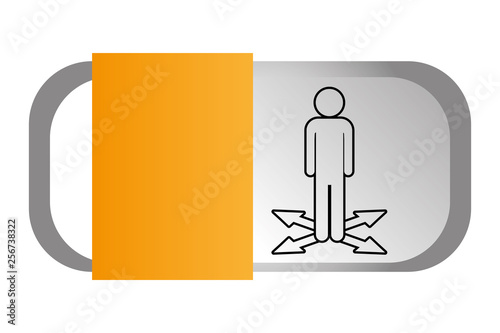 man pictogram cartoon
