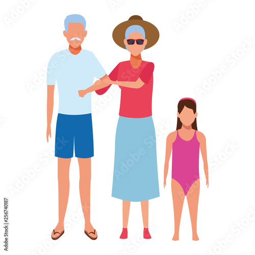 old couple and child avatar