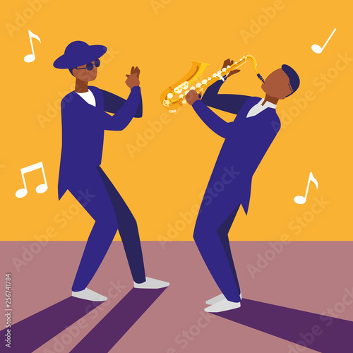 couple of musicians characters