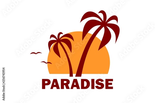 Sun and Palm Trees Vacation Paradise