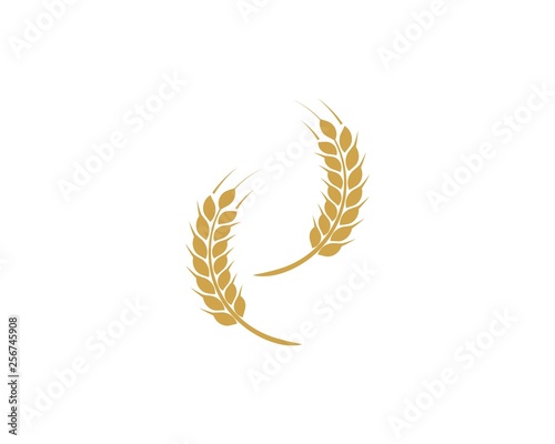 Wheat Logo Template