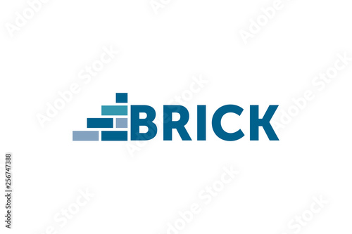 brick house logo design template element