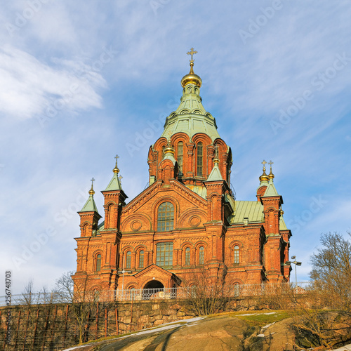 Uspenski Eastern Orthodox Cathedral in Helsinki.Finland
