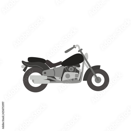 バイク　オートバイ　乗り物　イラスト