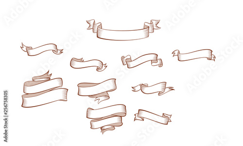 Vintage ribbon vector
