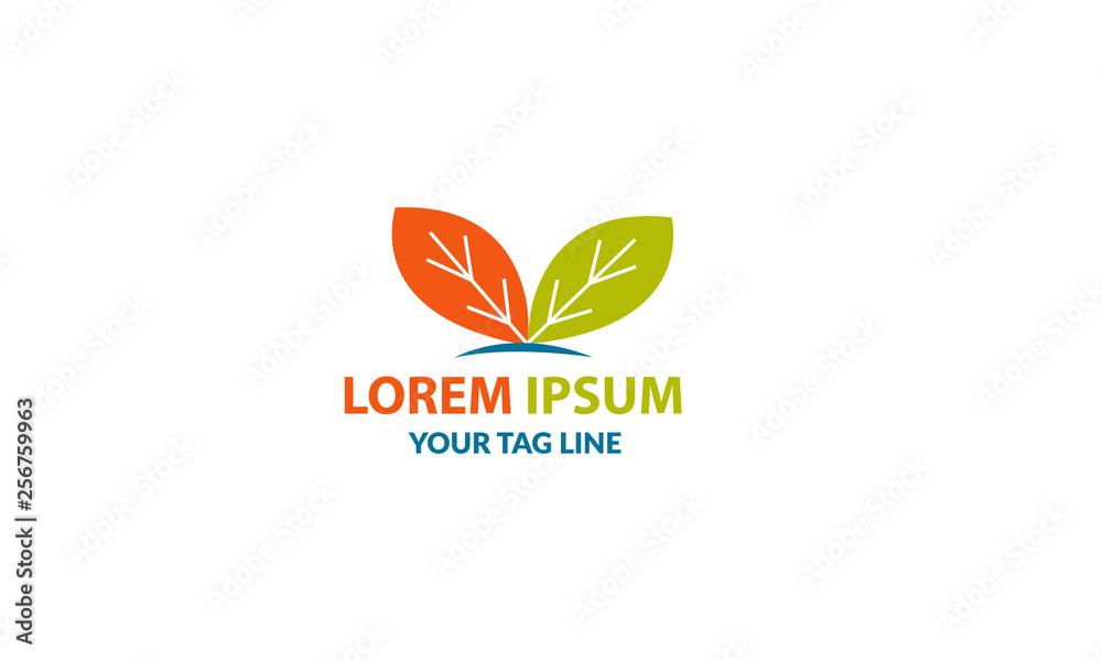 Two leaf logo