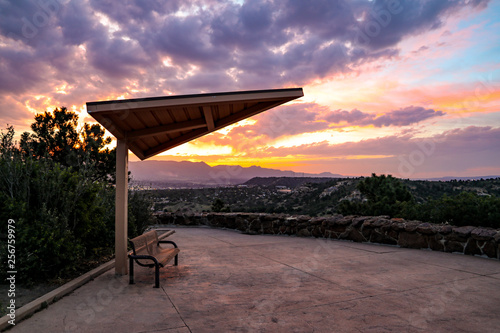 Fototapeta Naklejka Na Ścianę i Meble -  Sunset from Palmer Park Colorado Springs