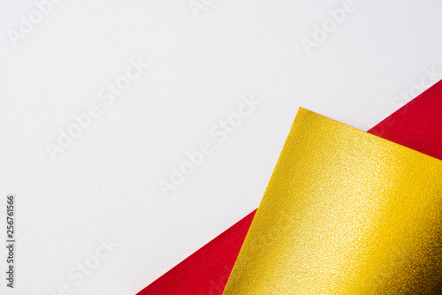 red and golden paper background