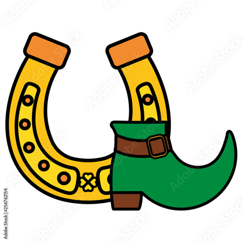horseshoe lucky with shoes