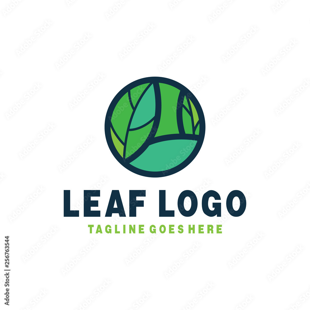 Leaf Logo / Nature Icon / Ecology Symbol Design Inspiration