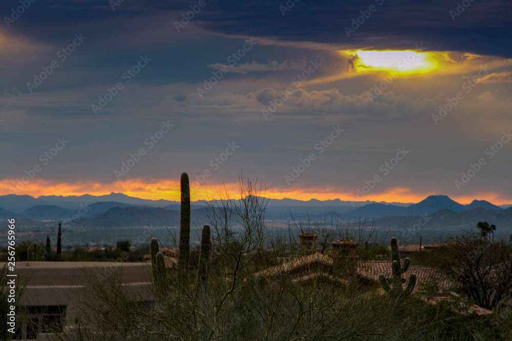 Bright Scottsdale Sunset with south west homes