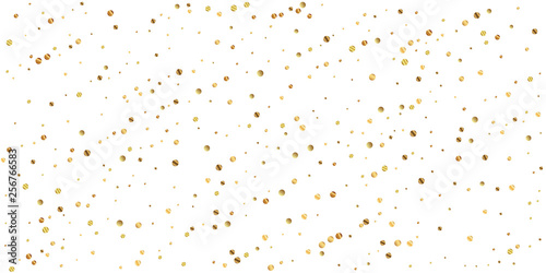 Sparse gold confetti luxury sparkling confetti. Sc