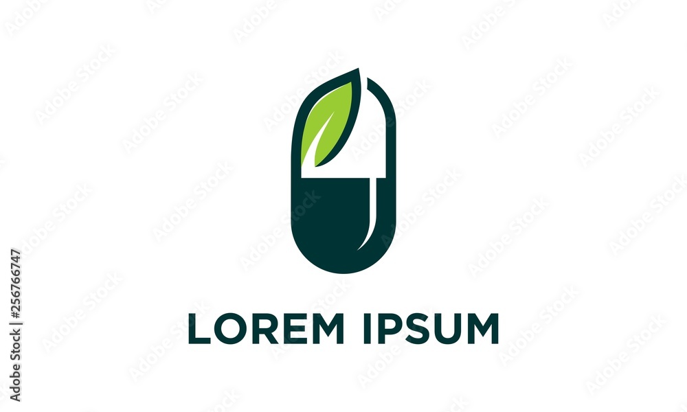 herbal capsule pill leaf medicine drug logo vector icon herbal capsule pill leaf medicine drug logo vector icon