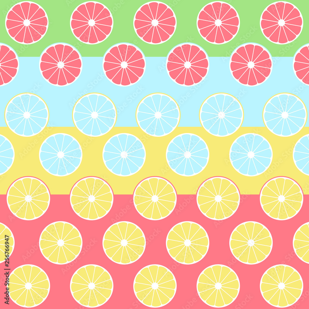 seamless floral lemon rainbow pattern seamless floral lemon rainbow pattern