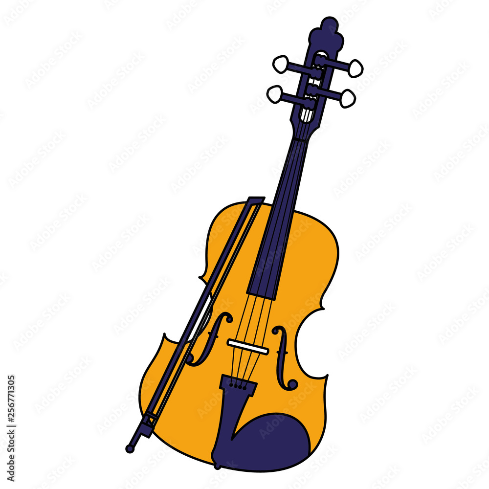 Fototapeta premium fiddle instrument musical icon