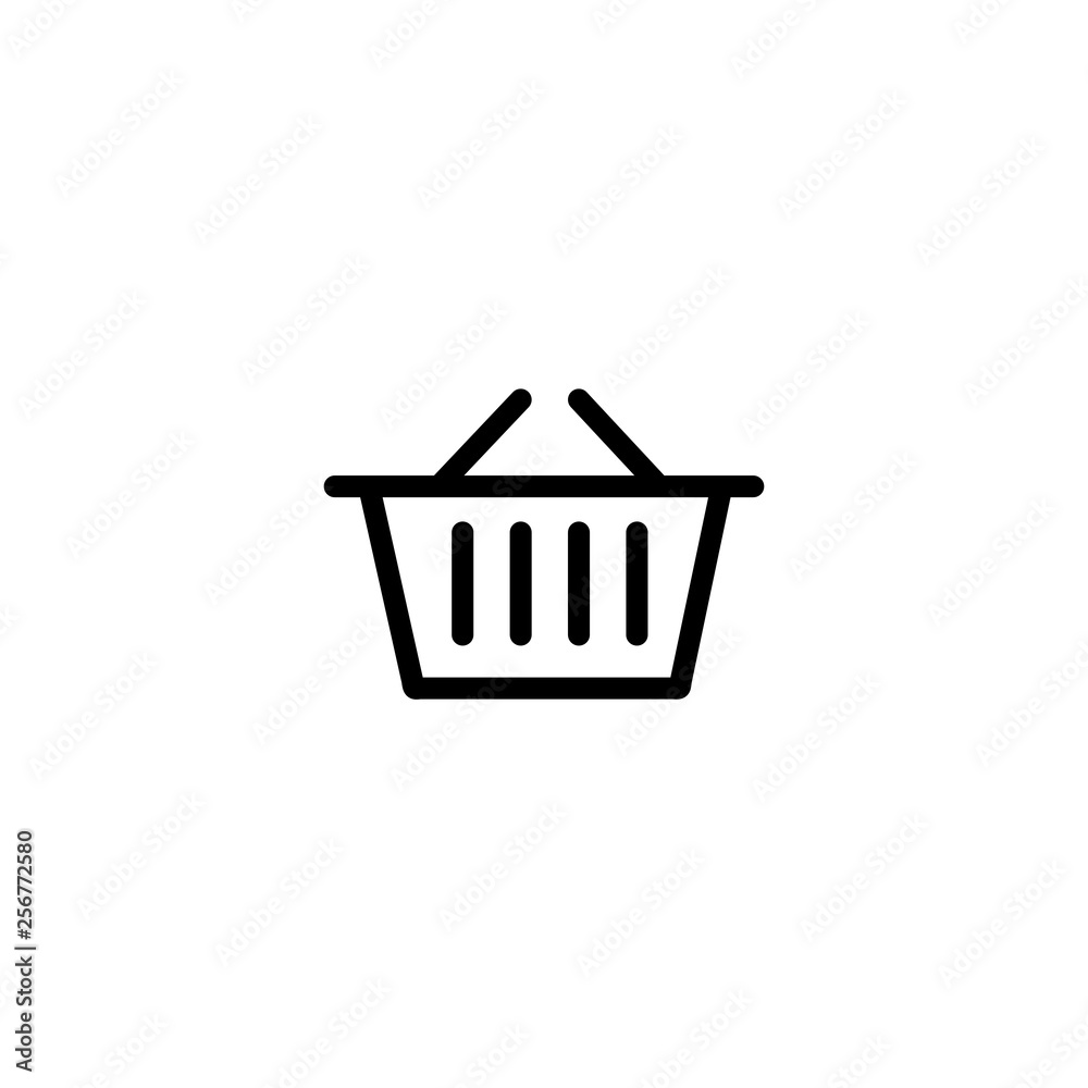 Basket icon vector isolated on background. Trendy sweet symbol. Pixel perfect. illustration EPS 10. - Vector Basket icon vector isolated on background. Trendy sweet symbol. Pixel perfect. illustration EPS 10. - Vector