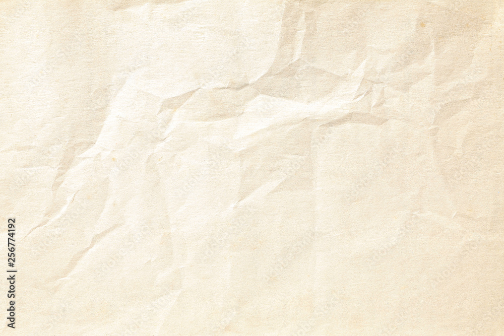 Brown crumpled paper texture Brown crumpled paper texture