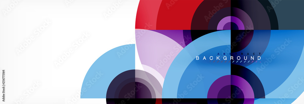 Fototapeta premium Abstract background circle design