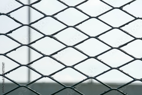 closeup dirty metal net background