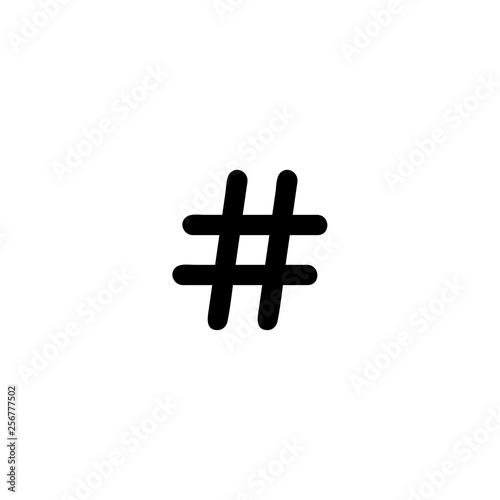 Hashtag icon vector isolated on background. Trendy sweet symbol. Pixel perfect. illustration EPS 10. - Vector