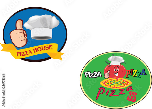 adesivo con immagine di pizza