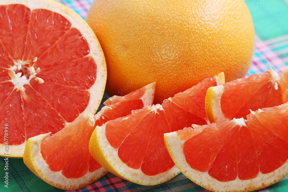 Bright pink grapefruit Bright pink grapefruit