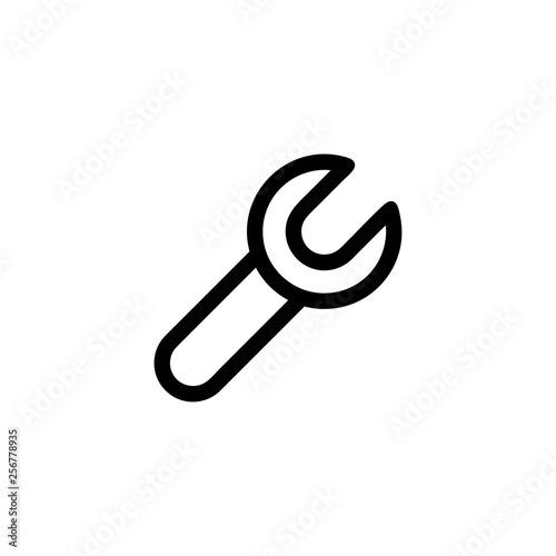 Wrench icon vector isolated on background. Trendy sweet symbol. Pixel perfect. illustration EPS 10. - Vector