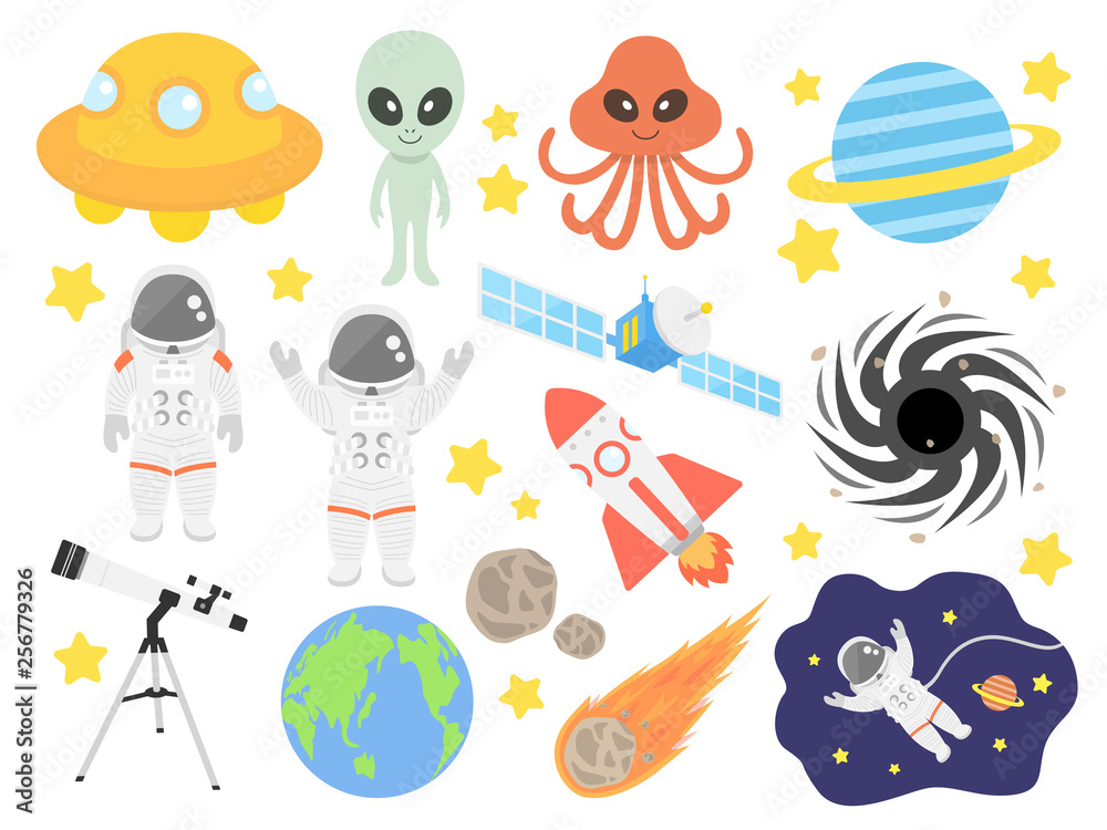 宇宙のイラストセット 宇宙のイラストセット