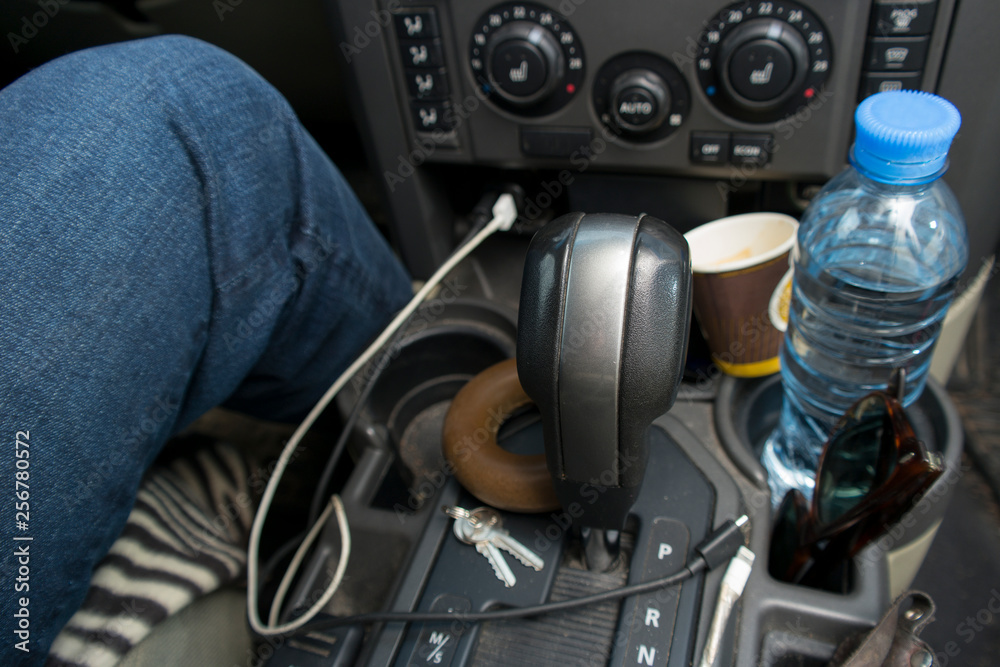 Fototapeta premium Untidy driver car