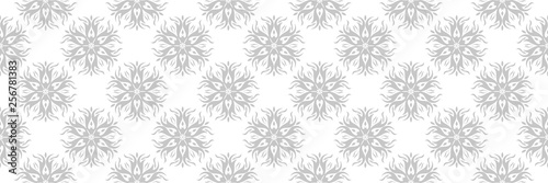 Fototapeta wzór kwiat biały symetryczne