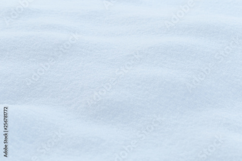 background of fresh snow texture in blue tone © Nana_studio