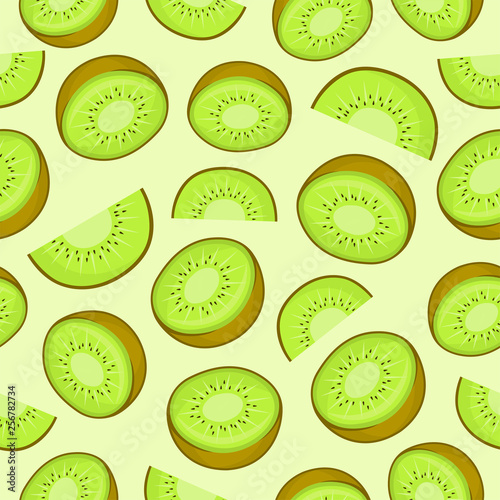 KIWI FRUIT SEAMLESS PATTERN