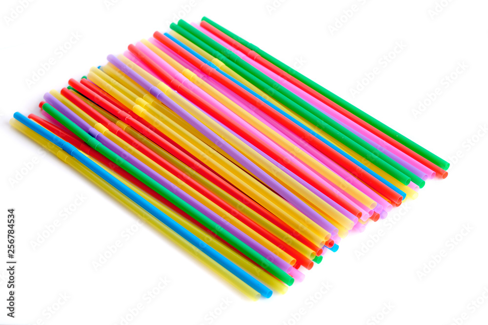 Abstract colorful background. Background from cocktail tubes close up. Soft focus. Abstract colorful background. Background from cocktail tubes close up. Soft focus.