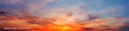 Colorful sunset twilight sky © wildman