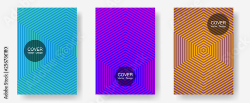 Certificate layouts vector graphic design set.