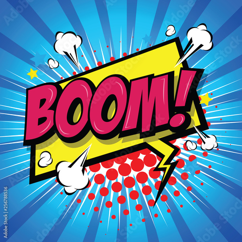 Boom! Comic Speech Bubble, Cartoon
