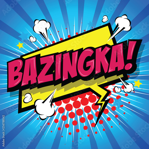 Fotografia Bazinga! Comic Speech Bubble
