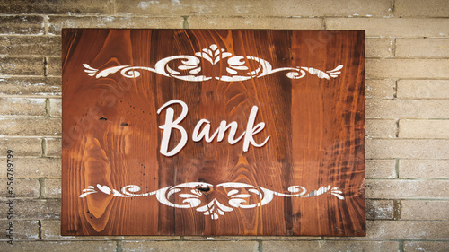 Fotografie Sign 344 - Bank