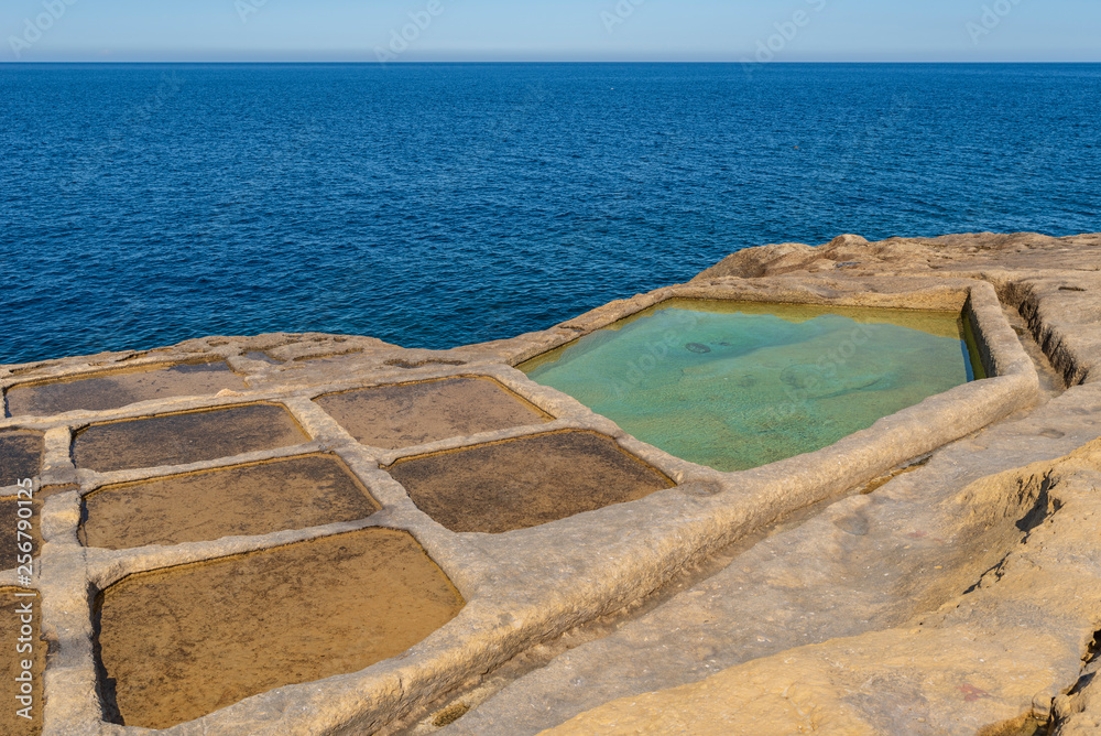 Le saline di Marsalforn, isola di Gozo MT Le saline di Marsalforn, isola di Gozo MT