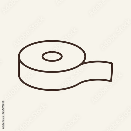 Scotch tape line icon