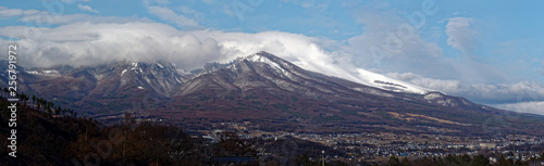 Asamayama, one of the largest volcanoes in Japan (8,340 feet)