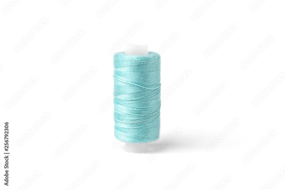 Blue threads isolated on white background. Blue threads isolated on white background.