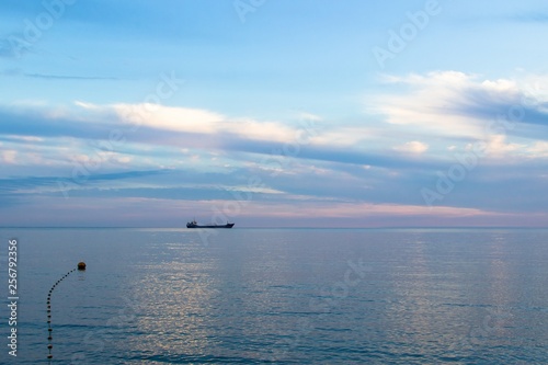 Tranquil sunset over the sea © azamotkin