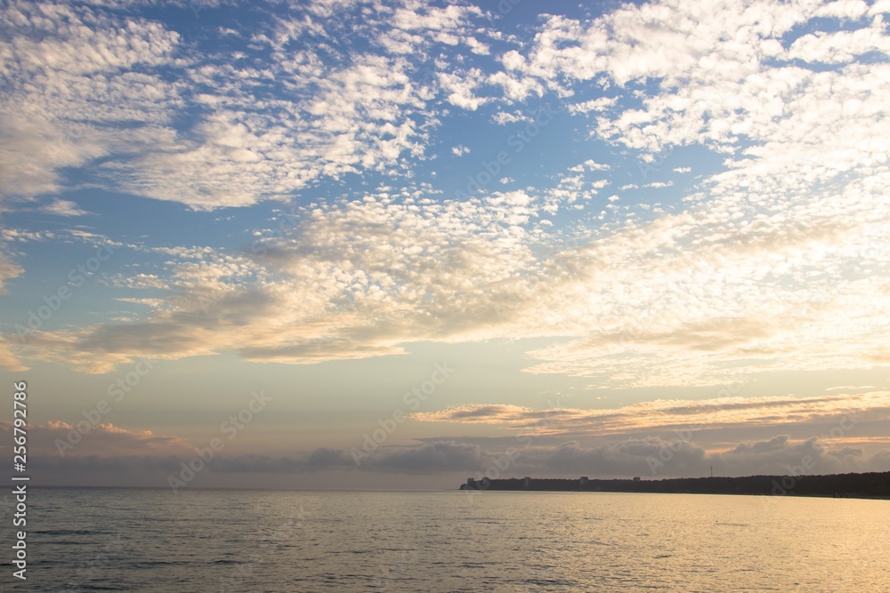 Tranquil sunset over the sea